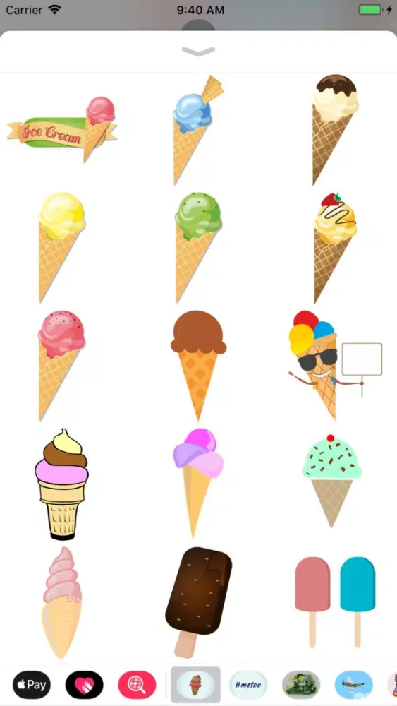 Capturas de pantalla de Ice Cream & Popsicle Stickers