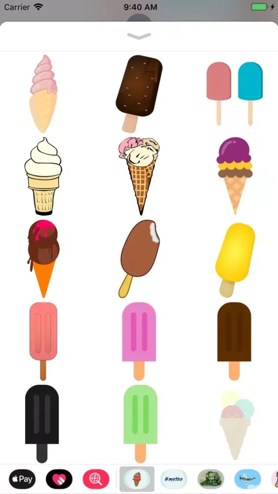 Capturas de pantalla de Ice Cream & Popsicle Stickers