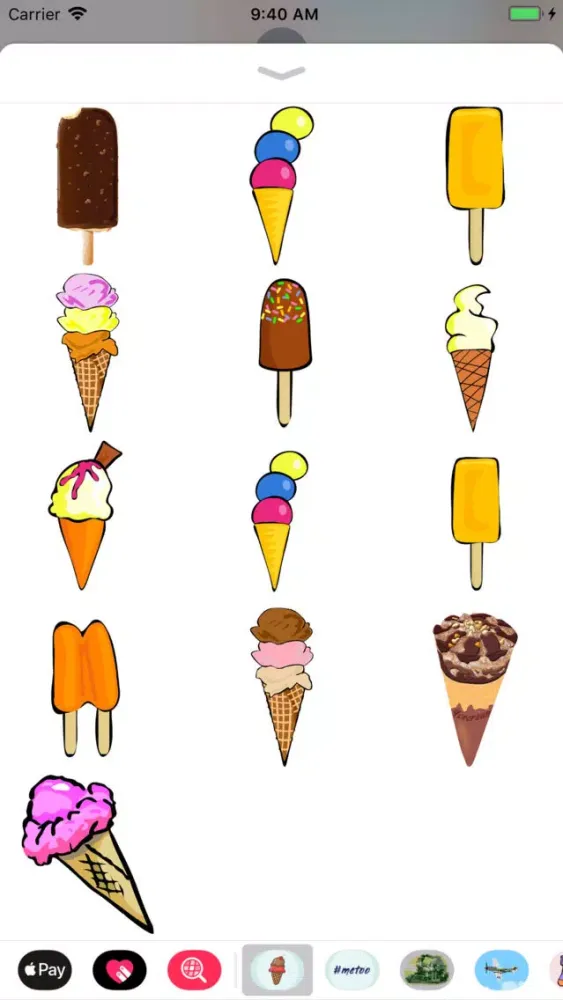 Capturas de pantalla de Ice Cream & Popsicle Stickers