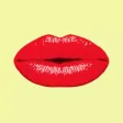 Kissing Smoochy Lips Stickers