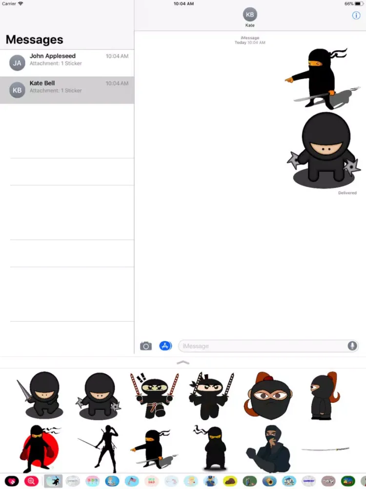 Epic Ninja Stickers iPad  Ekran Görüntüleri