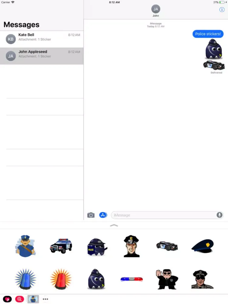Police Stickers: Hands Up! iPad  স্ক্রিনশট