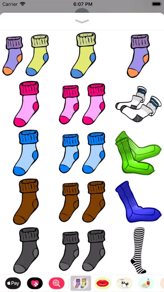 Captures d'écran de Fresh Sock Stickers