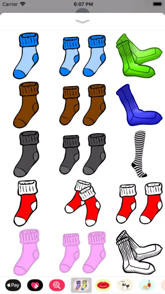 Captures d'écran de Fresh Sock Stickers