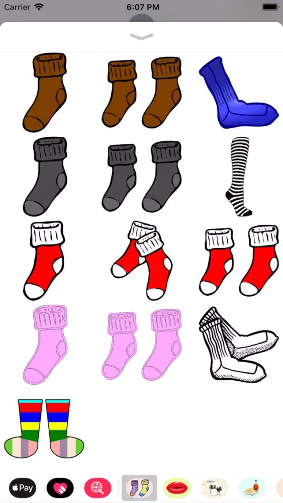 Captures d'écran de Fresh Sock Stickers