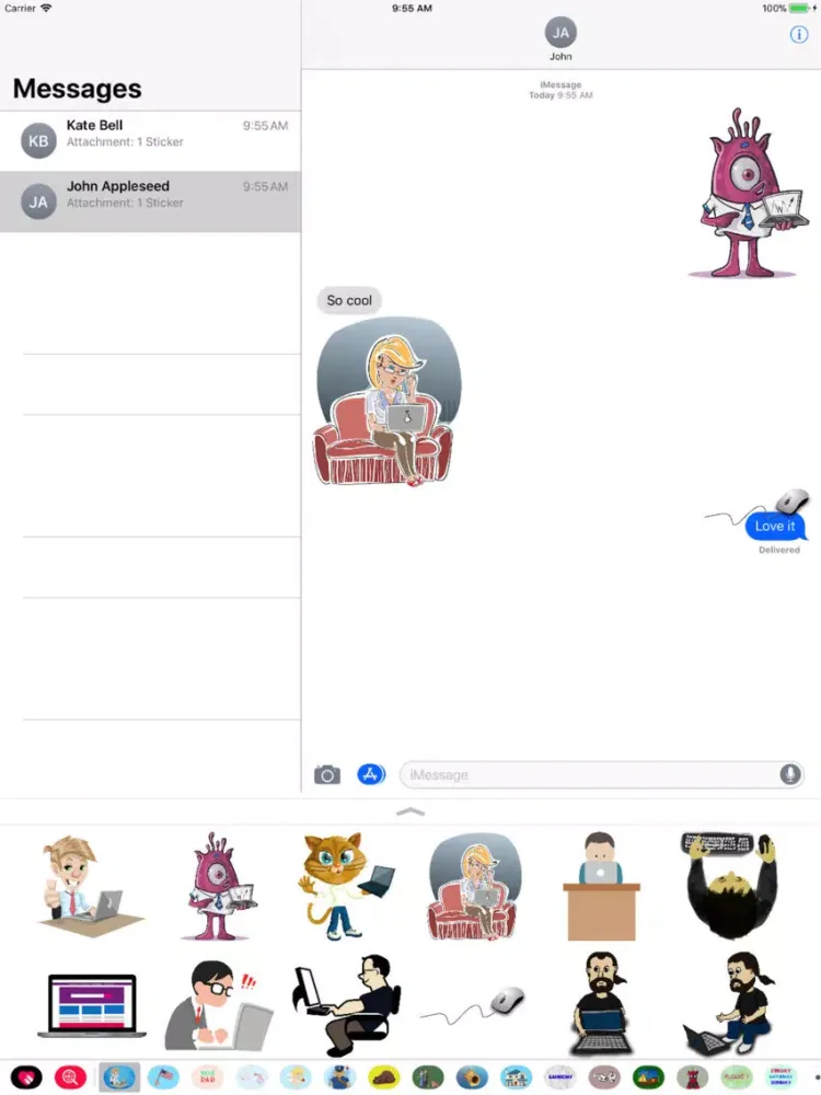 Tech Nerd Stickers iPad 应用截图