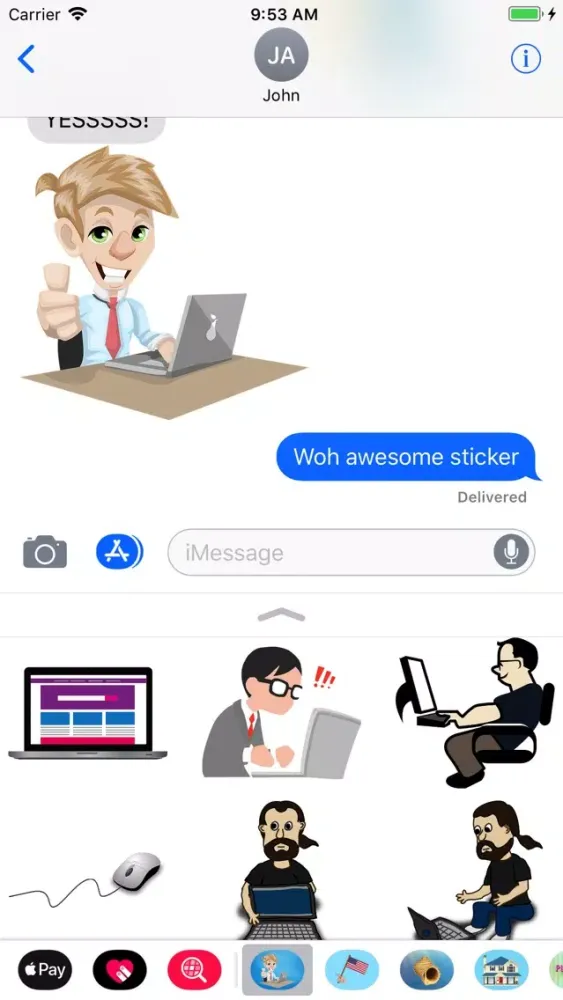 Tech Nerd Stickers应用截图