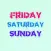 Weekend Party Stickers