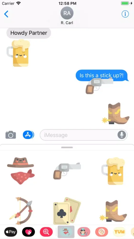Captures d'écran de Wild West Stickers: Yeehaw!