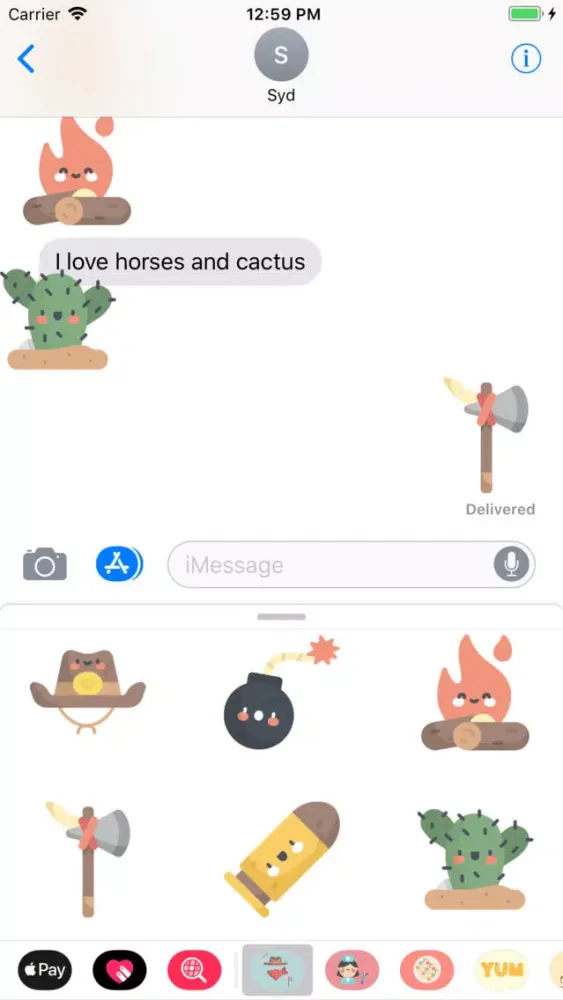 Captures d'écran de Wild West Stickers: Yeehaw!