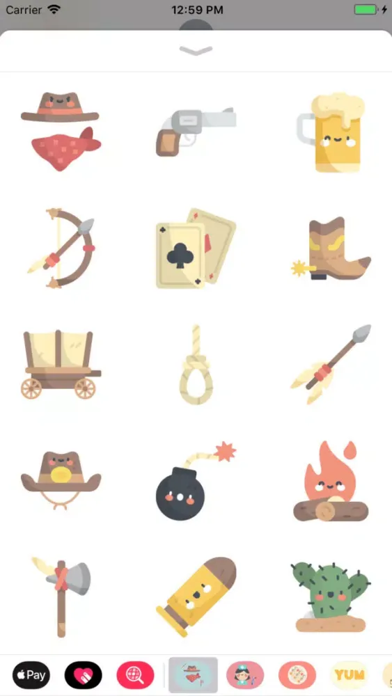 Captures d'écran de Wild West Stickers: Yeehaw!