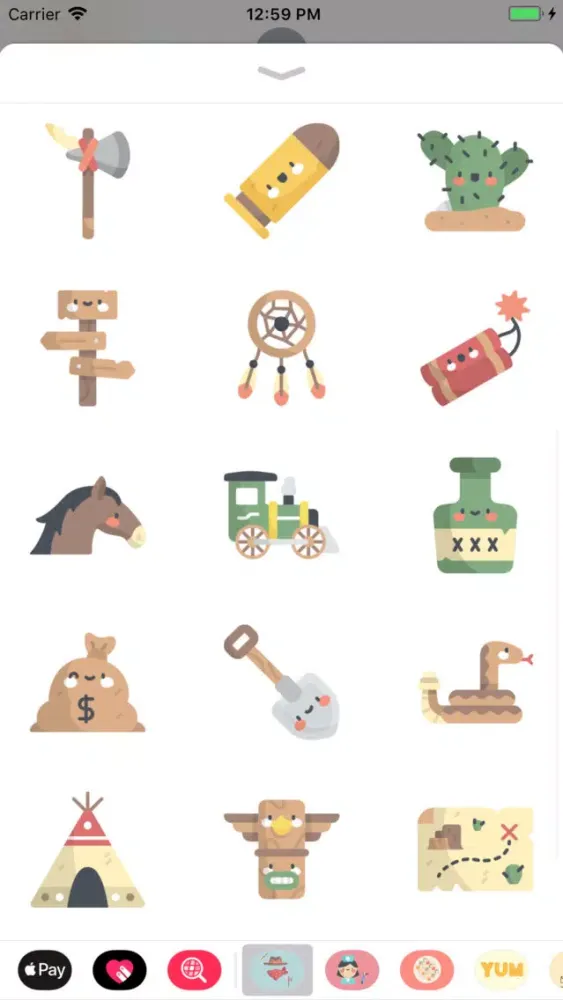 Captures d'écran de Wild West Stickers: Yeehaw!