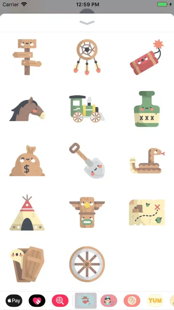 Captures d'écran de Wild West Stickers: Yeehaw!