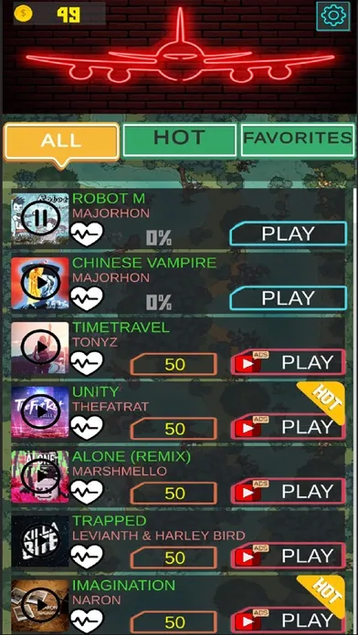 Beat Plane Music Game Screenshots