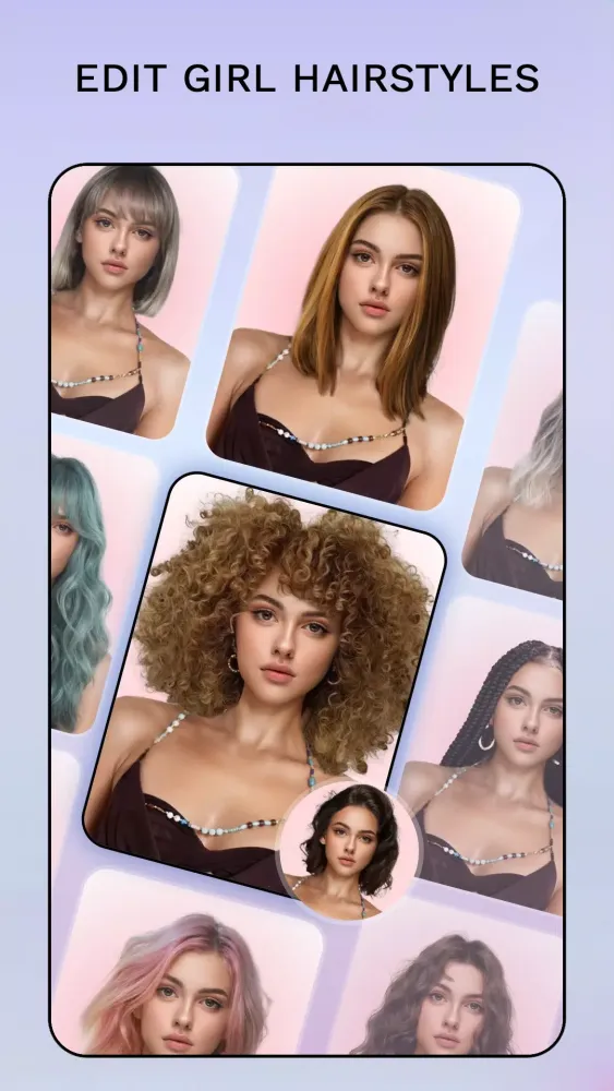 Captures d'écran de Hair Color Changer: Hairstyles