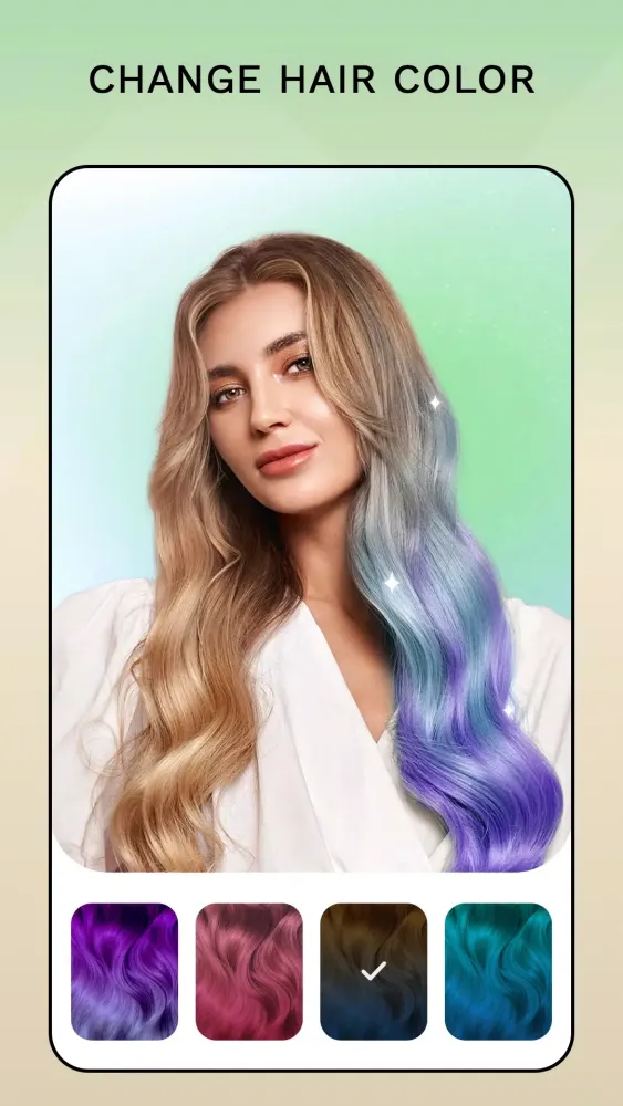Captures d'écran de Hair Color Changer: Hairstyles