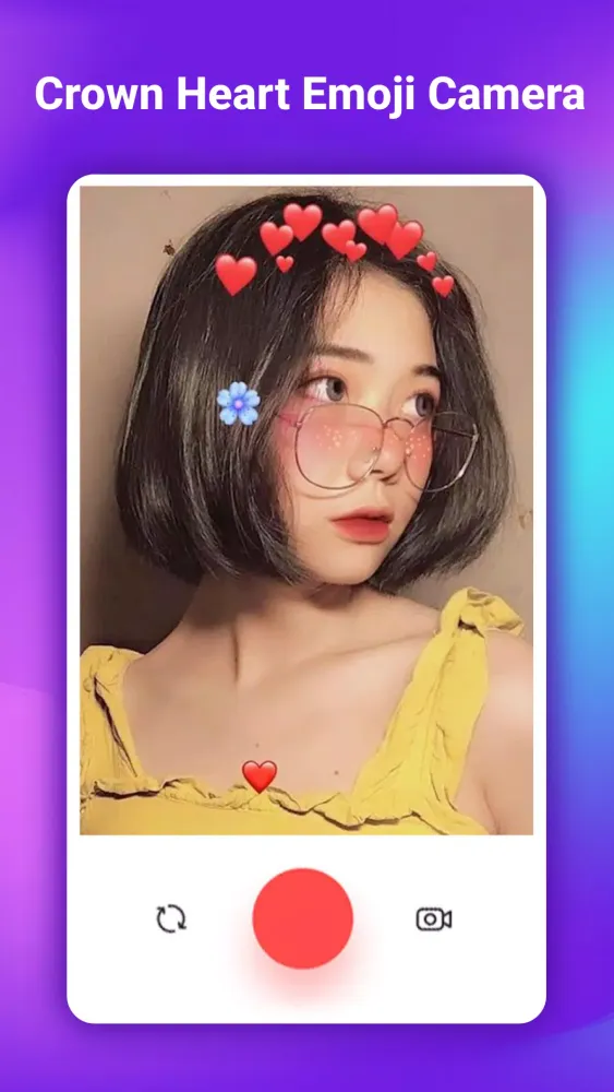 Crown Heart Emoji Camera Screenshots