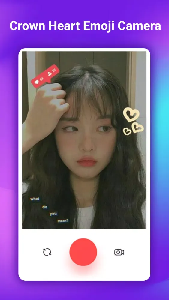 Crown Heart Emoji Camera Screenshots