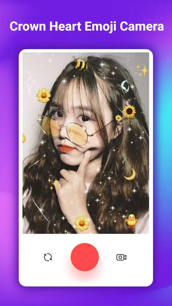 Crown Heart Emoji Camera Screenshots