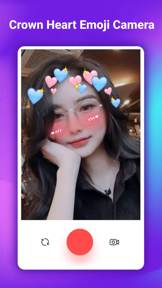 Crown Heart Emoji Camera Screenshots