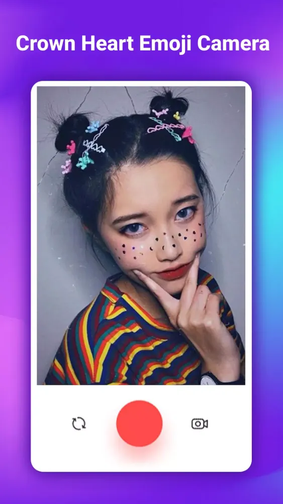 Crown Heart Emoji Camera Screenshots