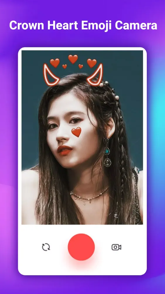 Crown Heart Emoji Camera Screenshots