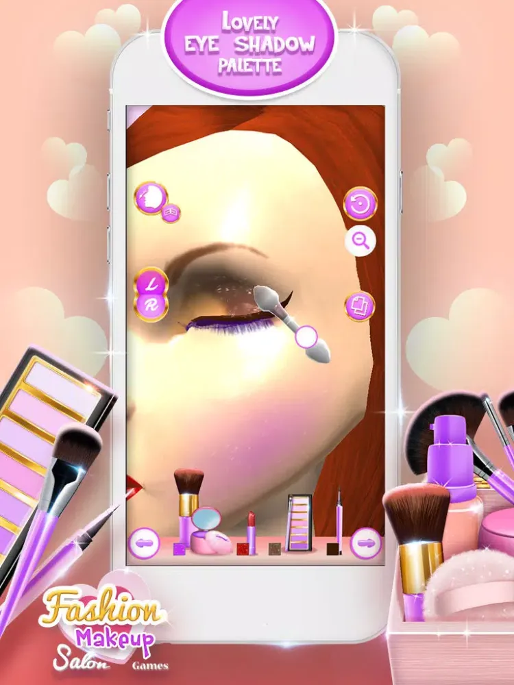 Screenshot di Fashion Makeup Salon Games 3D: Celebrity Makeover and Beauty Studio Game iPad 
