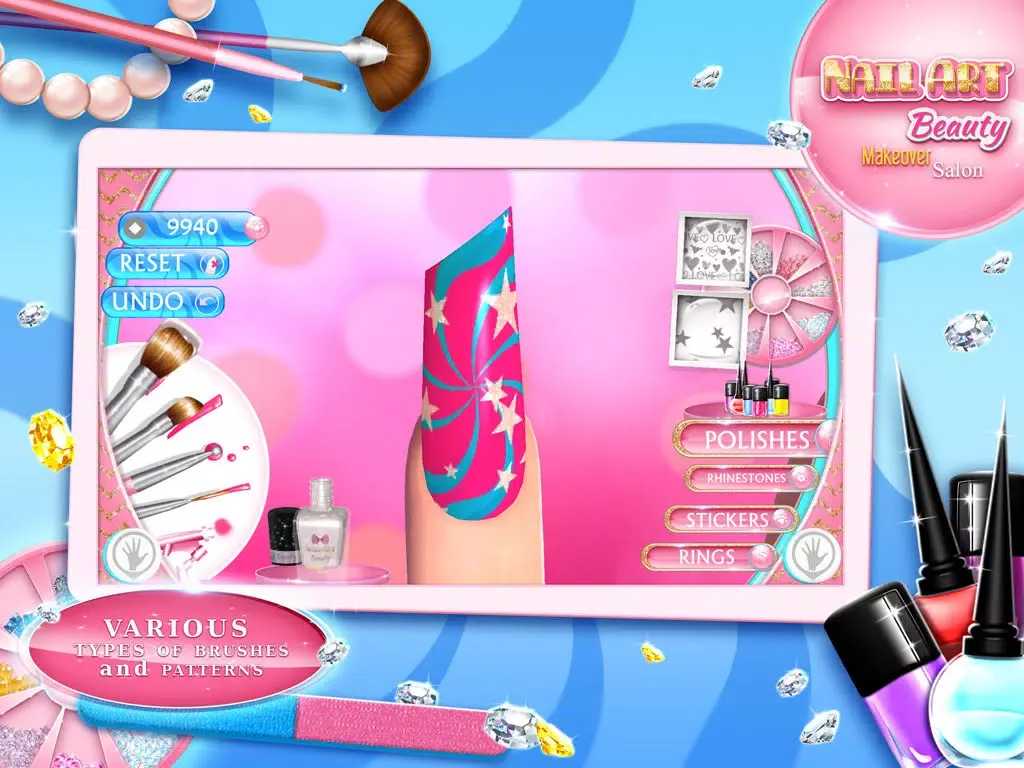 Capturas de pantalla de Nail Art Beauty Makeover Salon: Fashion Manicure Designs and Decoration Ideas for Girls iPad 