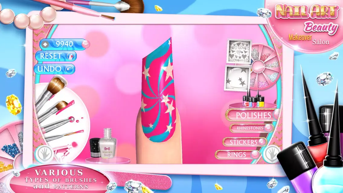 Capturas de pantalla de Nail Art Beauty Makeover Salon: Fashion Manicure Designs and Decoration Ideas for Girls