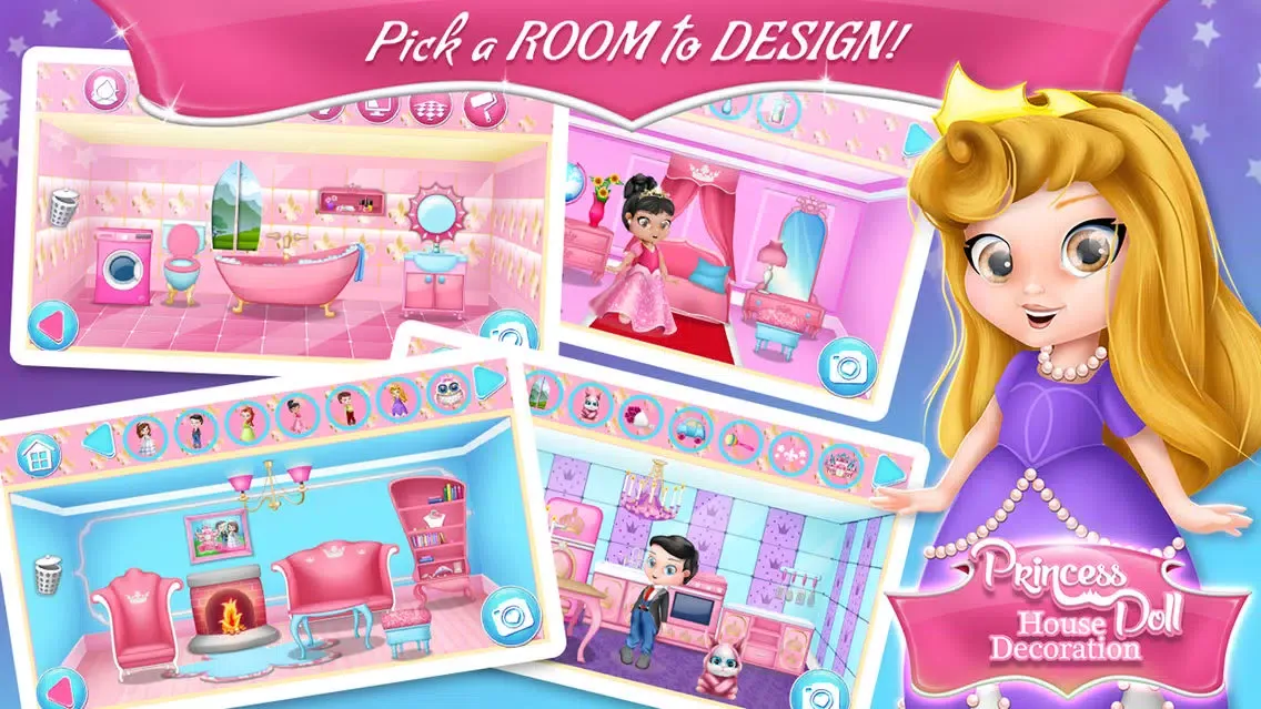 Capturas de pantalla de Princess Doll House Decoration: Amazing Dollhouses