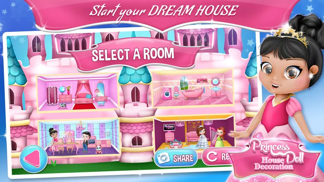 Capturas de pantalla de Princess Doll House Decoration: Amazing Dollhouses