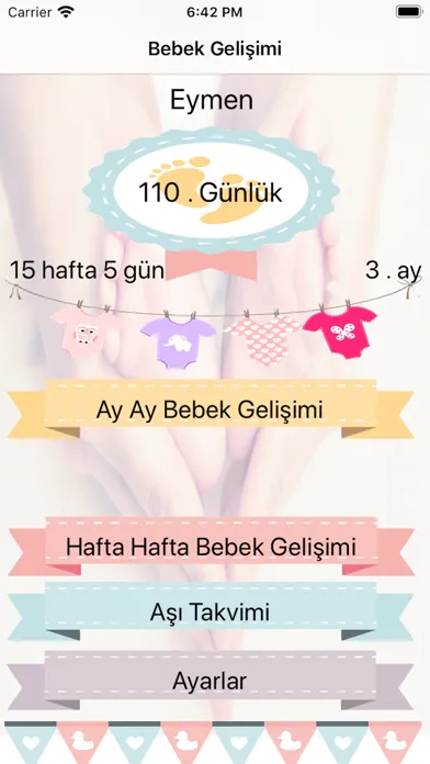 Bebek Gelişimi Hafta Hafta应用截图