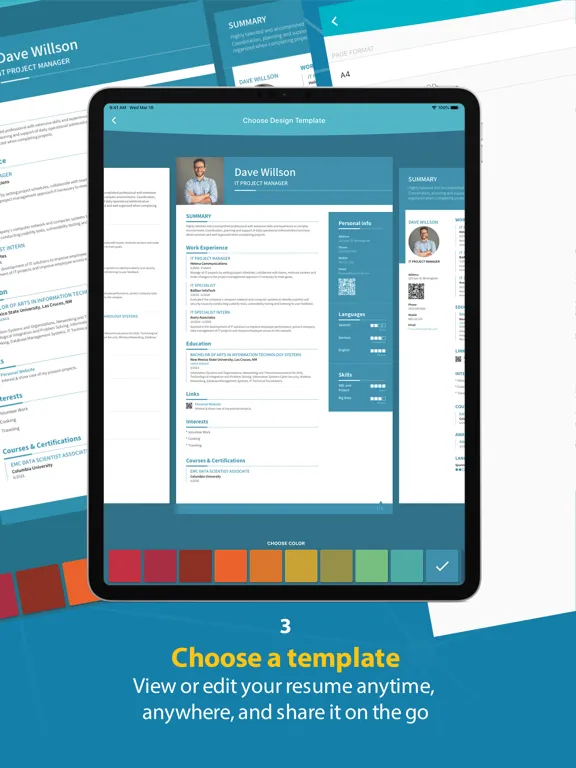 CV | Curriculum vitae iPad  स्क्रीनशॉट