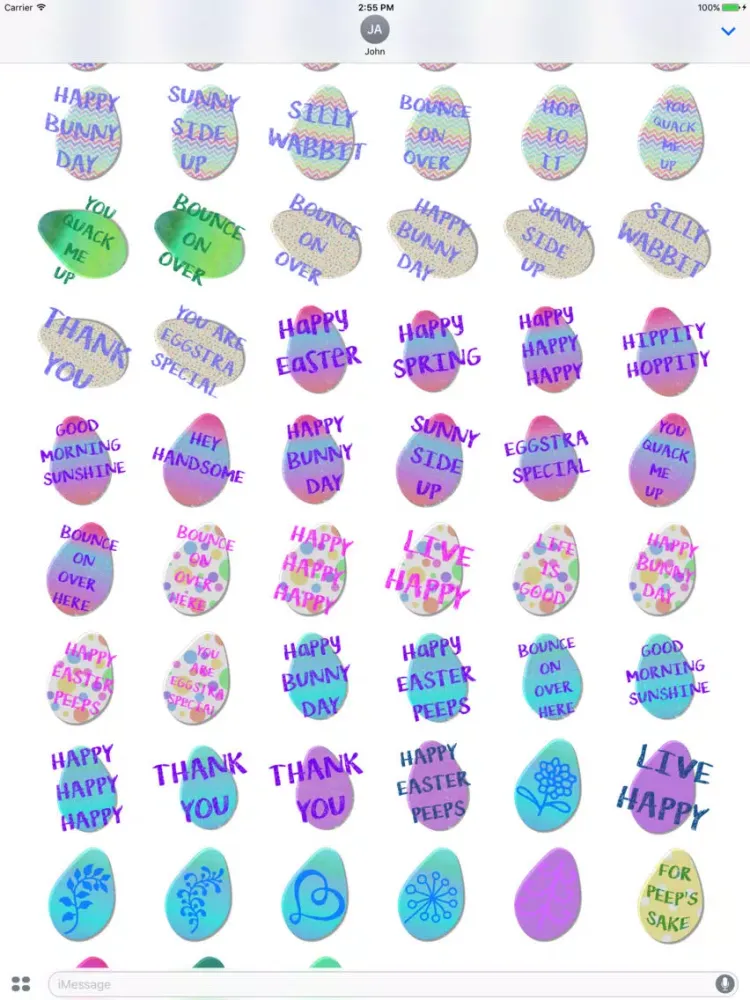 Capturas de pantalla de Easter Egg Stickers! iPad 