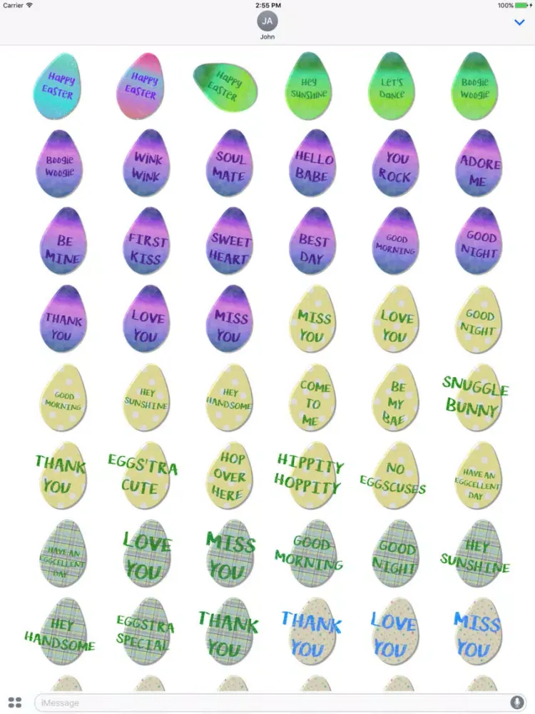 Capturas de pantalla de Easter Egg Stickers! iPad 