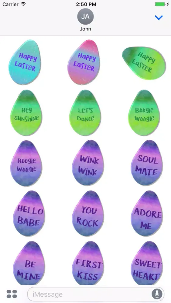 Capturas de pantalla de Easter Egg Stickers!