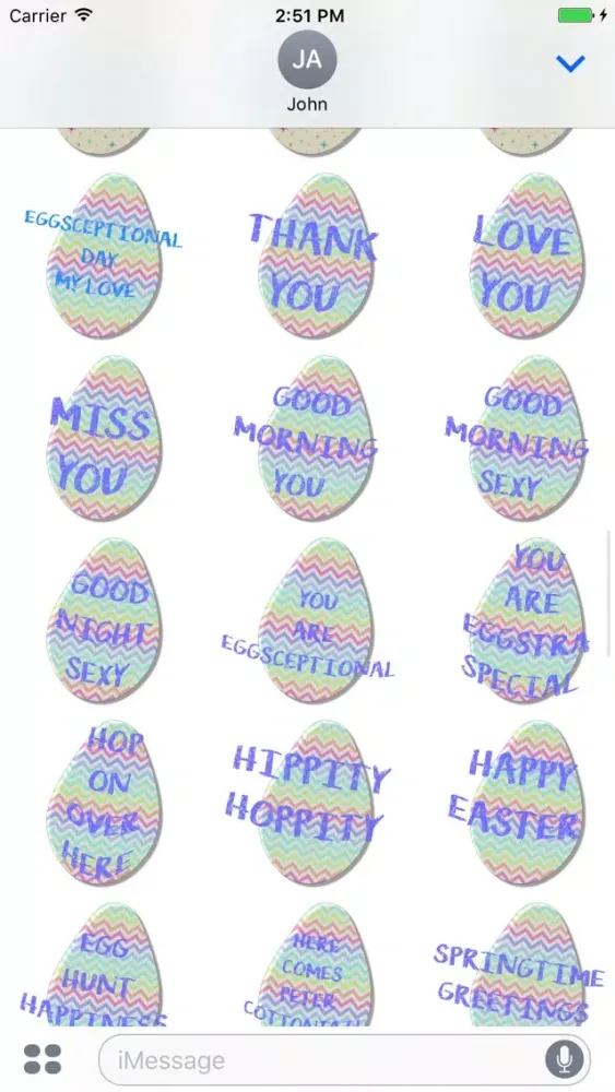 Capturas de pantalla de Easter Egg Stickers!