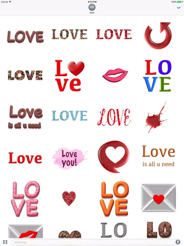 I'm in Love iPad  Screenshots
