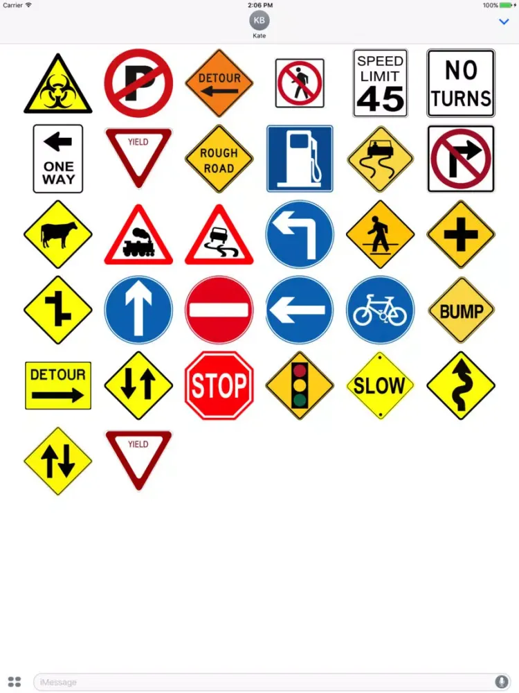 Street Sign Stickers iPad  Screenshots