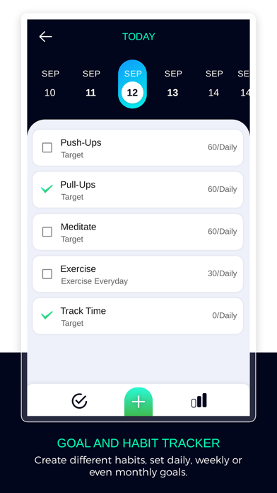 Goal & Habit Tracking Screenshots