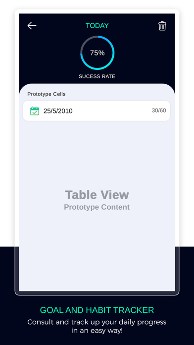 Goal & Habit Tracking Screenshots