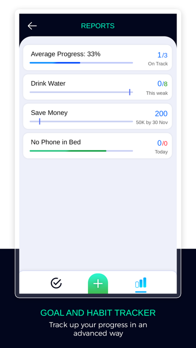 Goal & Habit Tracking Screenshots