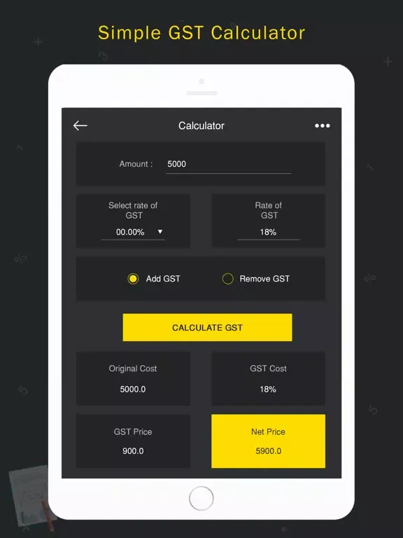 Capturas de tela do GST Calculator & Rate Finder iPad 