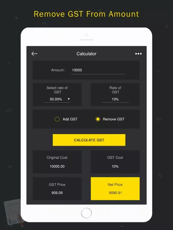 Capturas de tela do GST Calculator & Rate Finder iPad 