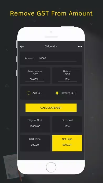 Capturas de tela do GST Calculator & Rate Finder