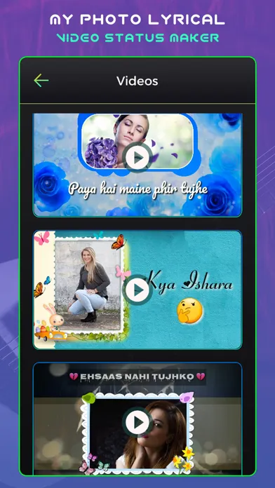 ภาพหน้าจอของ My Photo Video Status Maker