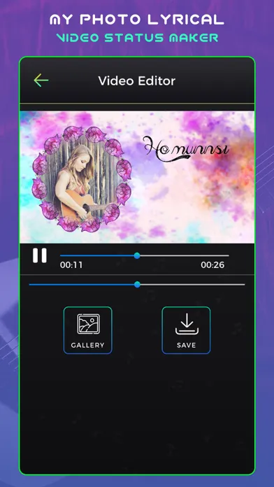 ภาพหน้าจอของ My Photo Video Status Maker