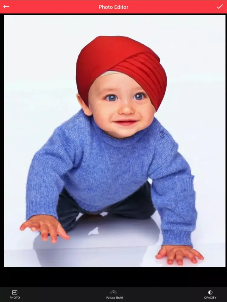 ภาพหน้าจอของ Patiala Shahi Photo Editor -Patiala Shahi Sticker iPad 