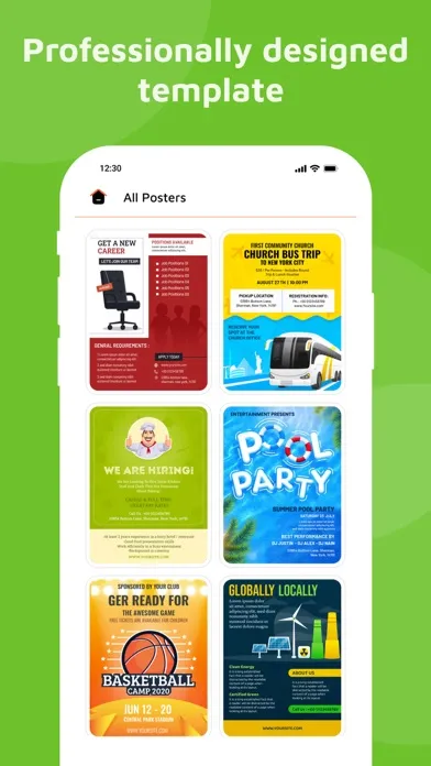 Digital Ads & Poster Maker Screenshots