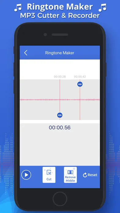 Tangkapan skrin Ringtone Maker & M4A Editor